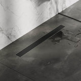 BRAUER Douchegoot met multifunctioneel rooster en flens 7 x 70 mat zwart DR-MRF70S