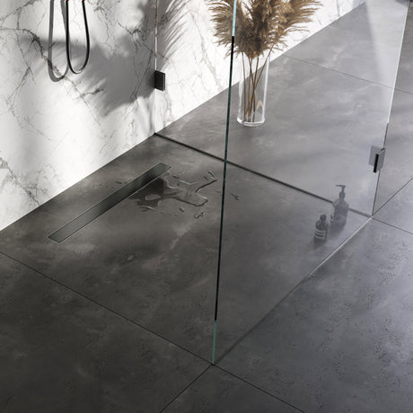 BRAUER Douchegoot met multifunctioneel rooster en flens 7 x 80 gunmetal geborsteld PVD