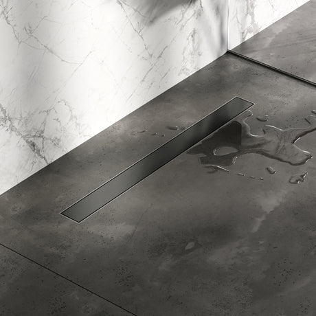 BRAUER Douchegoot met multifunctioneel rooster en flens 7 x 80 gunmetal geborsteld PVD
