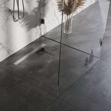 BRAUER Douchegoot met multifunctioneel rooster en flens 7 x 80 RVS geborsteld