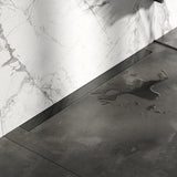 BRAUER Douchegoot met multifunctioneel rooster en flens voor wandmontage 7 x 100 gunmetal geborsteld PVD DR-MRFW100GM