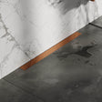 BRAUER Douchegoot met multifunctioneel rooster en flens voor wandmontage 7 x 80 koper geborsteld PVD