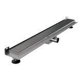 BRAUER Douchegoot met multifunctioneel rooster en flens voor wandmontage 7 x 80 gunmetal geborsteld PVD