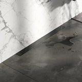 BRAUER Douchegoot met multifunctioneel rooster en flens voor wandmontage 7 x 80 gunmetal geborsteld PVD