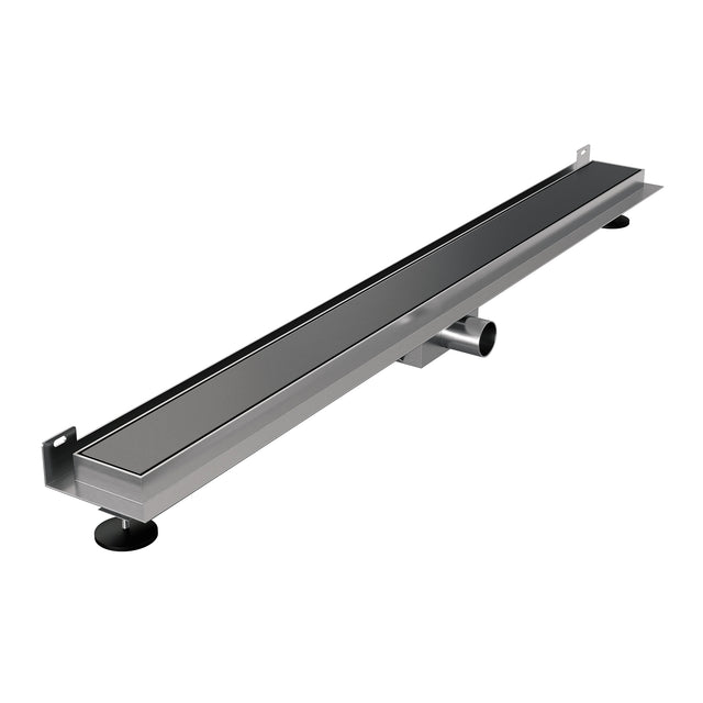 BRAUER Douchegoot met multifunctioneel rooster en flens voor wandmontage 7 x 90 gunmetal geborsteld PVD DR-MRFW90GM