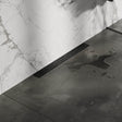 BRAUER Douchegoot met standaard rooster en flens voor wandmontage 7 x 60 zwart