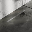 BRAUER Douchegoot Small met standaard rooster en flens 5 x 70 RVS geborsteld