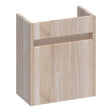 BRAUER Adore fonteinkast 40 met 1 deur greeploos linksdraaiend lamellen eiken wit FO-AR40LLEW