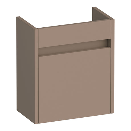 BRAUER Adore fonteinkast 40 met 1 deur greeploos linksdraaiend mat mokka FO-AR40LMM