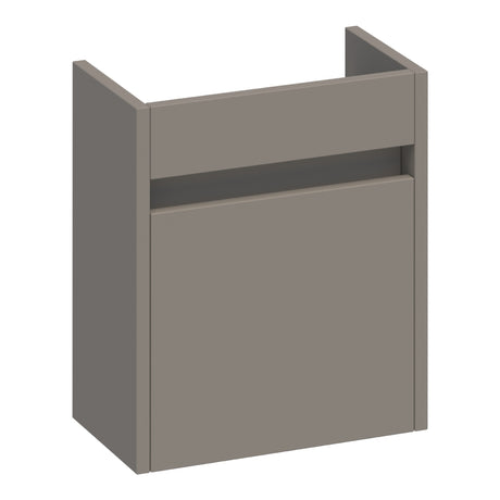 BRAUER Adore fonteinkast 40 met 1 deur greeploos linksdraaiend mat taupe FO-AR40LMT
