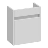 BRAUER Adore fonteinkast 40 met 1 deur greeploos linksdraaiend mat wit FO-AR40LMW