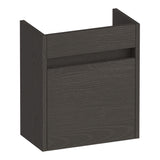 BRAUER Adore fonteinkast 40 met 1 deur greeploos linksdraaiend Timber Anthracite FO-AR40LTA