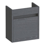 BRAUER Adore fonteinkast 40 met 1 deur greeploos linksdraaiend Timber Grey FO-AR40LTG