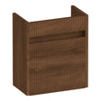 BRAUER Adore Wavy fonteinkast 40 met 1 deur greeploos linksdraaiend Forest Cacao FO-ARW40LFC