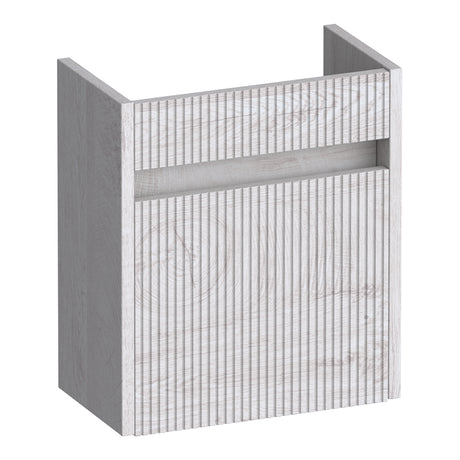 BRAUER Adore Wavy fonteinkast 40 met 1 deur greeploos linksdraaiend Forest Seashell FO-ARW40LFS
