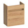 BRAUER Adore Wavy fonteinkast 40 met 1 deur greeploos linksdraaiend Forest Tan FO-ARW40LFT