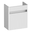 BRAUER Adore Wavy fonteinkast 40 met 1 deur greeploos linksdraaiend mat wit FO-ARW40LMW