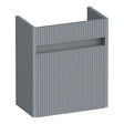 BRAUER Adore Wavy fonteinkast 40 met 1 deur greeploos rechtsdraaiend mat grijs FO-ARW40RMG