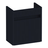 BRAUER Adore Wavy fonteinkast 40 met 1 deur greeploos rechtsdraaiend mat zwart FO-ARW40RMZ