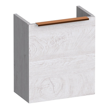 BRAUER Elevate fonteinkast 40 excl. opleggreep met 1 deur rechtsdraaiend Forest Seashell FO-EL40RFS