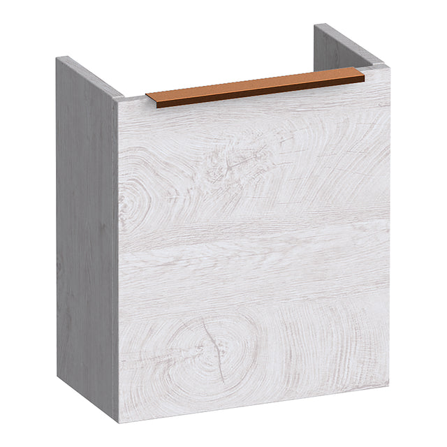 BRAUER Elevate fonteinkast 40 excl. opleggreep met 1 deur rechtsdraaiend Forest Seashell FO-EL40RFS