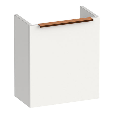 BRAUER Elevate fonteinkast 40 excl. opleggreep met 1 deur rechtsdraaiend mat wit FO-EL40RMW