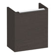 BRAUER Elevate fonteinkast 40 excl. opleggreep met 1 deur rechtsdraaiend Timber Anthracite FO-EL40RTA