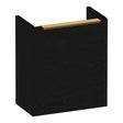 BRAUER Elevate fonteinkast 40 excl. opleggreep met 1 deur rechtsdraaiend Timber Black FO-EL40RTB