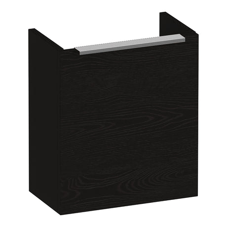 BRAUER Elevate fonteinkast 40 excl. opleggreep met 1 deur rechtsdraaiend Timber Black FO-EL40RTB