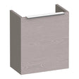 BRAUER Elevate fonteinkast 40 excl. opleggreep met 1 deur rechtsdraaiend Timber Greige FO-EL40RTE