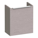 BRAUER Elevate fonteinkast 40 excl. opleggreep met 1 deur rechtsdraaiend Timber Greige FO-EL40RTE