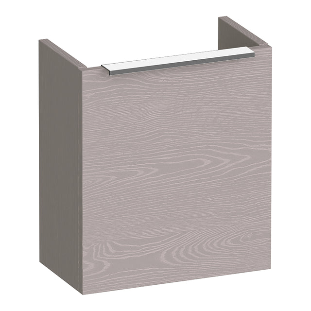 BRAUER Elevate fonteinkast 40 excl. opleggreep met 1 deur rechtsdraaiend Timber Greige FO-EL40RTE
