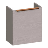 BRAUER Elevate fonteinkast 40 excl. opleggreep met 1 deur rechtsdraaiend Timber Greige FO-EL40RTE