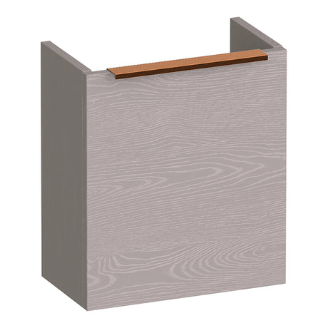 BRAUER Elevate fonteinkast 40 excl. opleggreep met 1 deur rechtsdraaiend Timber Greige FO-EL40RTE