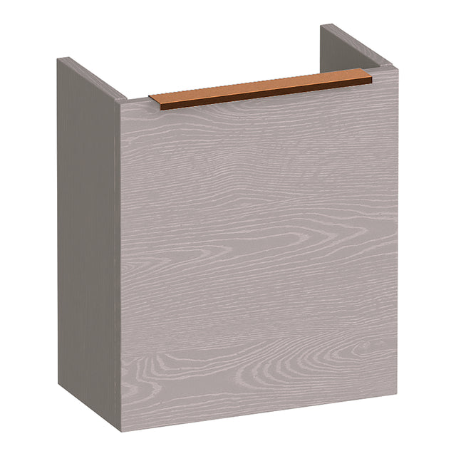 BRAUER Elevate fonteinkast 40 excl. opleggreep met 1 deur rechtsdraaiend Timber Greige FO-EL40RTE