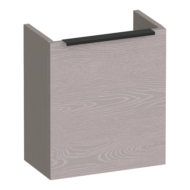 BRAUER Elevate fonteinkast 40 excl. opleggreep met 1 deur rechtsdraaiend Timber Greige FO-EL40RTE