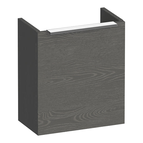 BRAUER Elevate fonteinkast 40 excl. opleggreep met 1 deur rechtsdraaiend Timber Grey FO-EL40RTG