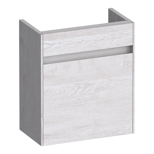 BRAUER Inspire fonteinkast 40 met 1 deur greeploos rechtsdraaiend Forest Seashell FO-IN40RFS