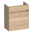 BRAUER Inspire fonteinkast 40 met 1 deur greeploos rechtsdraaiend lamellen eiken naturel FO-IN40RLEN