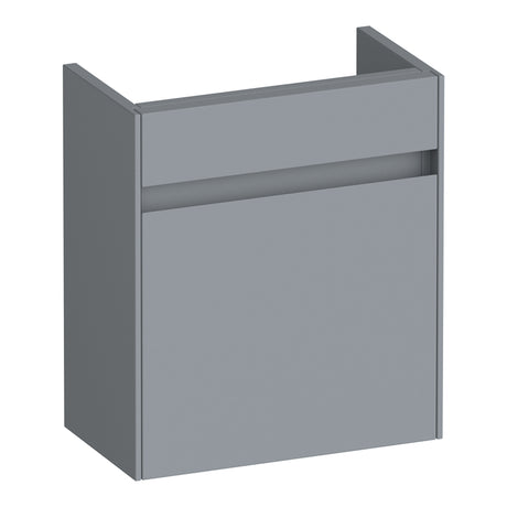 BRAUER Inspire fonteinkast 40 met 1 deur greeploos rechtsdraaiend mat grijs FO-IN40RMG