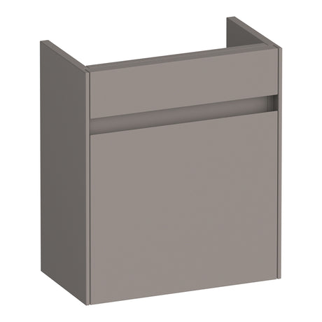 BRAUER Inspire fonteinkast 40 met 1 deur greeploos rechtsdraaiend mat taupe FO-IN40RMT