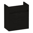 BRAUER Inspire fonteinkast 40 met 1 deur greeploos rechtsdraaiend Timber Black FO-IN40RTB