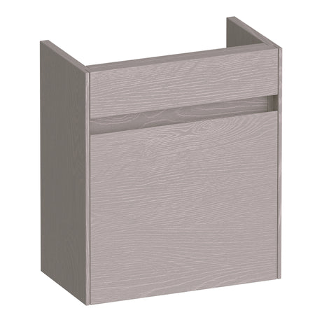 BRAUER Inspire fonteinkast 40 met 1 deur greeploos rechtsdraaiend Timber Greige FO-IN40RTE
