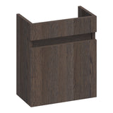 BRAUER Joy fonteinkast 40 met 1 deur greeploos linksdraaiend lamellen eiken zwart FO-JY40LLEZ