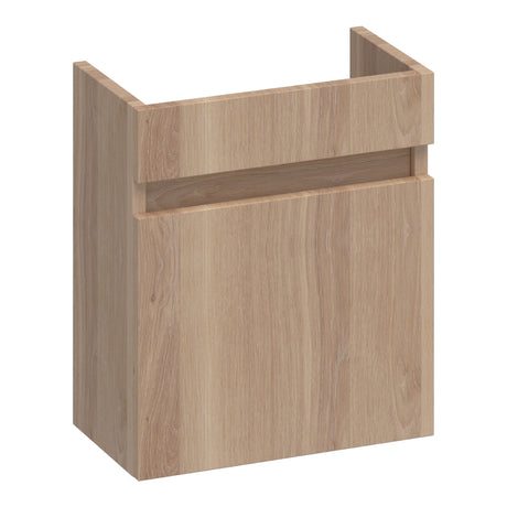 BRAUER Joy fonteinkast 40 met 1 deur greeploos rechtsdraaiend lamellen eiken naturel FO-JY40RLEN