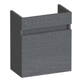 BRAUER Joy fonteinkast 40 met 1 deur greeploos rechtsdraaiend Timber Grey FO-JY40RTG