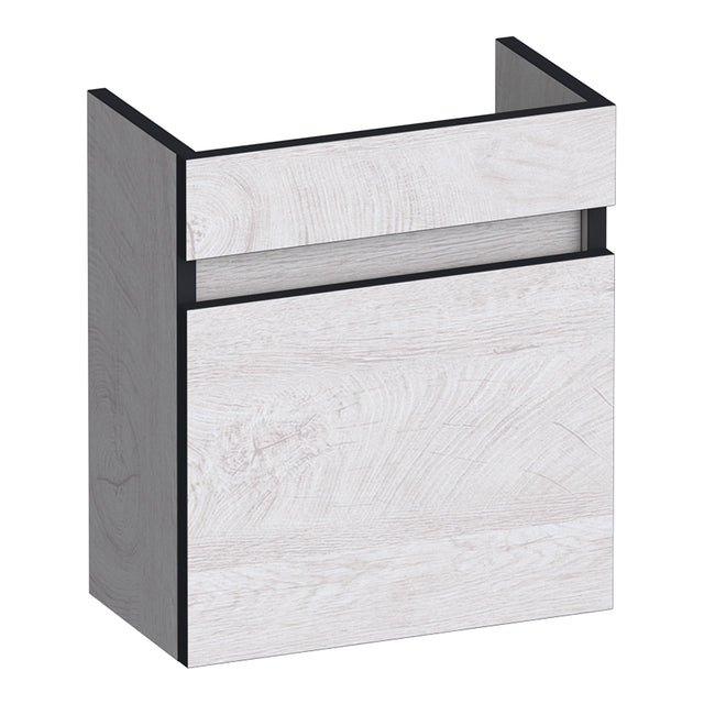BRAUER Joy Edge fonteinkast 40 met 1 deur greeploos linksdraaiend Forest Seashell FO-JYE40LFS