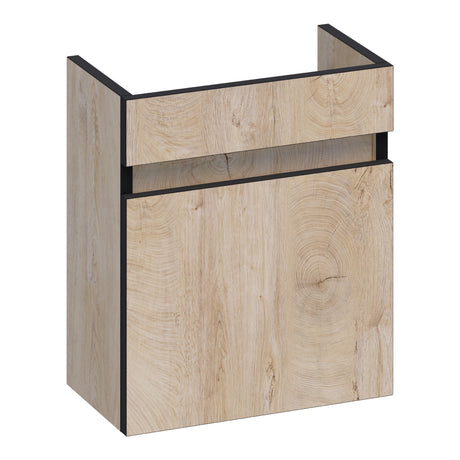 BRAUER Joy Edge fonteinkast 40 met 1 deur greeploos linksdraaiend Forest Wheat FO-JYE40LFW