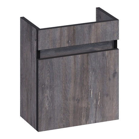 BRAUER Joy Edge fonteinkast 40 met 1 deur greeploos rechtsdraaiend Driftwood FO-JYE40RDR