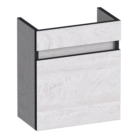 BRAUER Joy Edge fonteinkast 40 met 1 deur greeploos rechtsdraaiend Forest Seashell FO-JYE40RFS